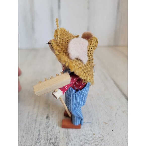 Farmer Mouse rate hat mini figure home decor spring - Picture 6 of 7